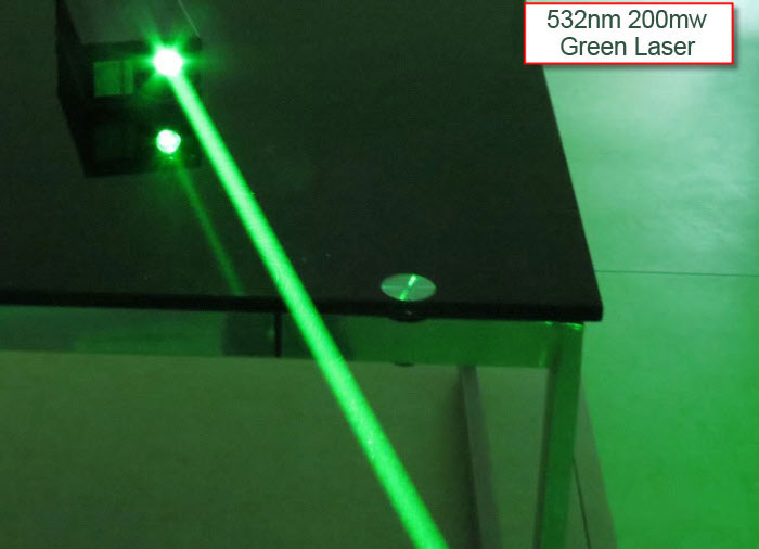 532NM 200mW TTL Green laser module / Thick laser beam / Bright laser